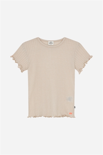 Mads Nørgaard Pointella Trixina Tee - Oatmeal Melange